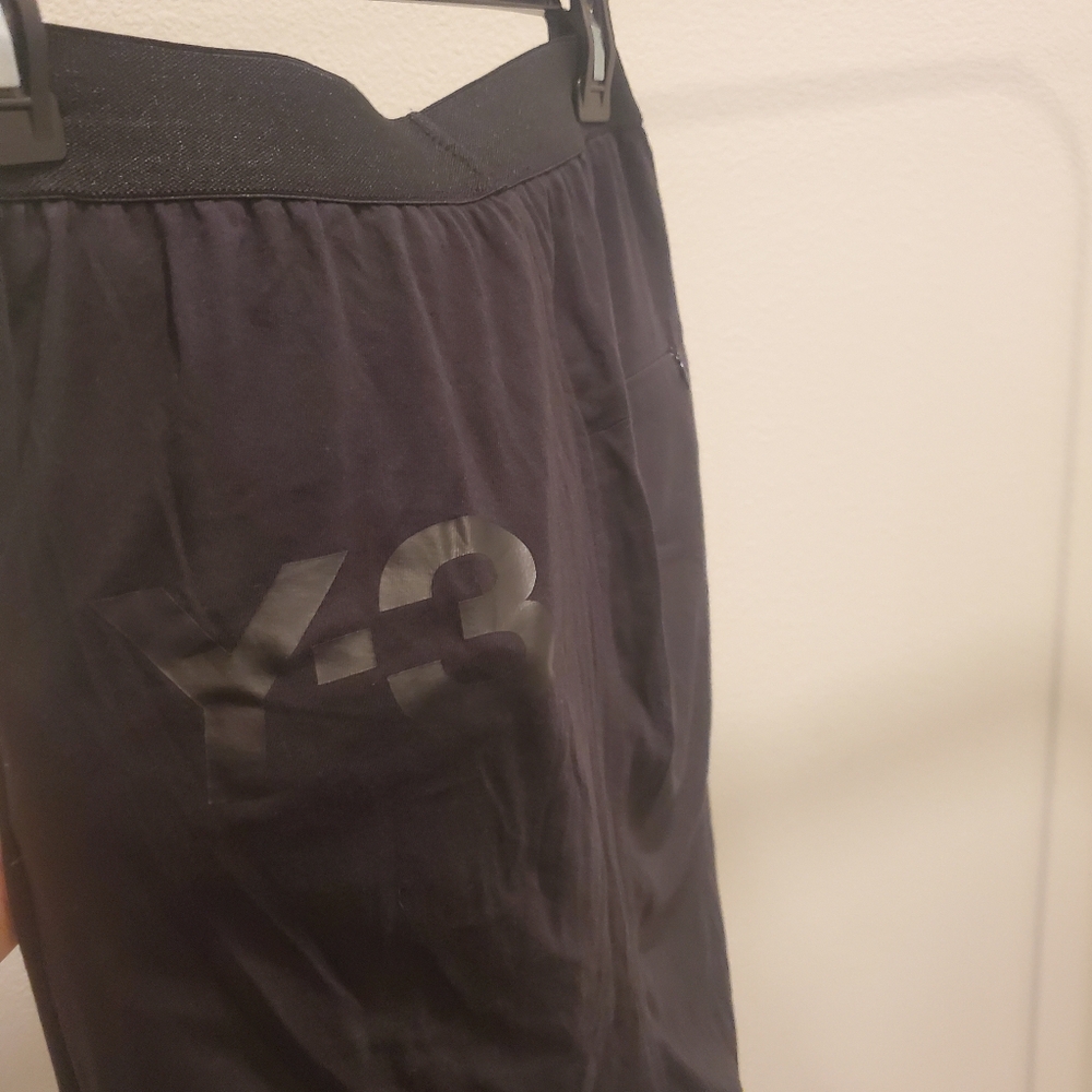 Y-3 Black and White Pants - Picture 7 of 8